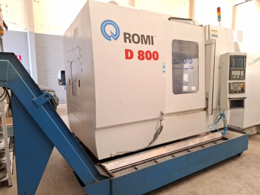 Centro de usinagem Romi D-800 ano 2014 siemens 828D