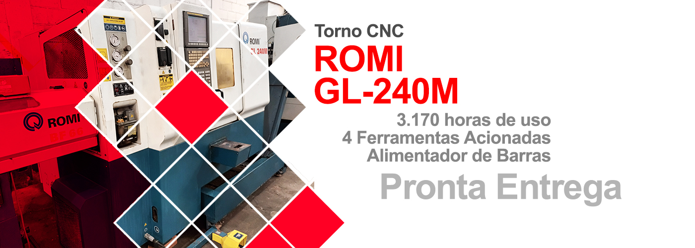 Torno CNC Romi GL-240M
