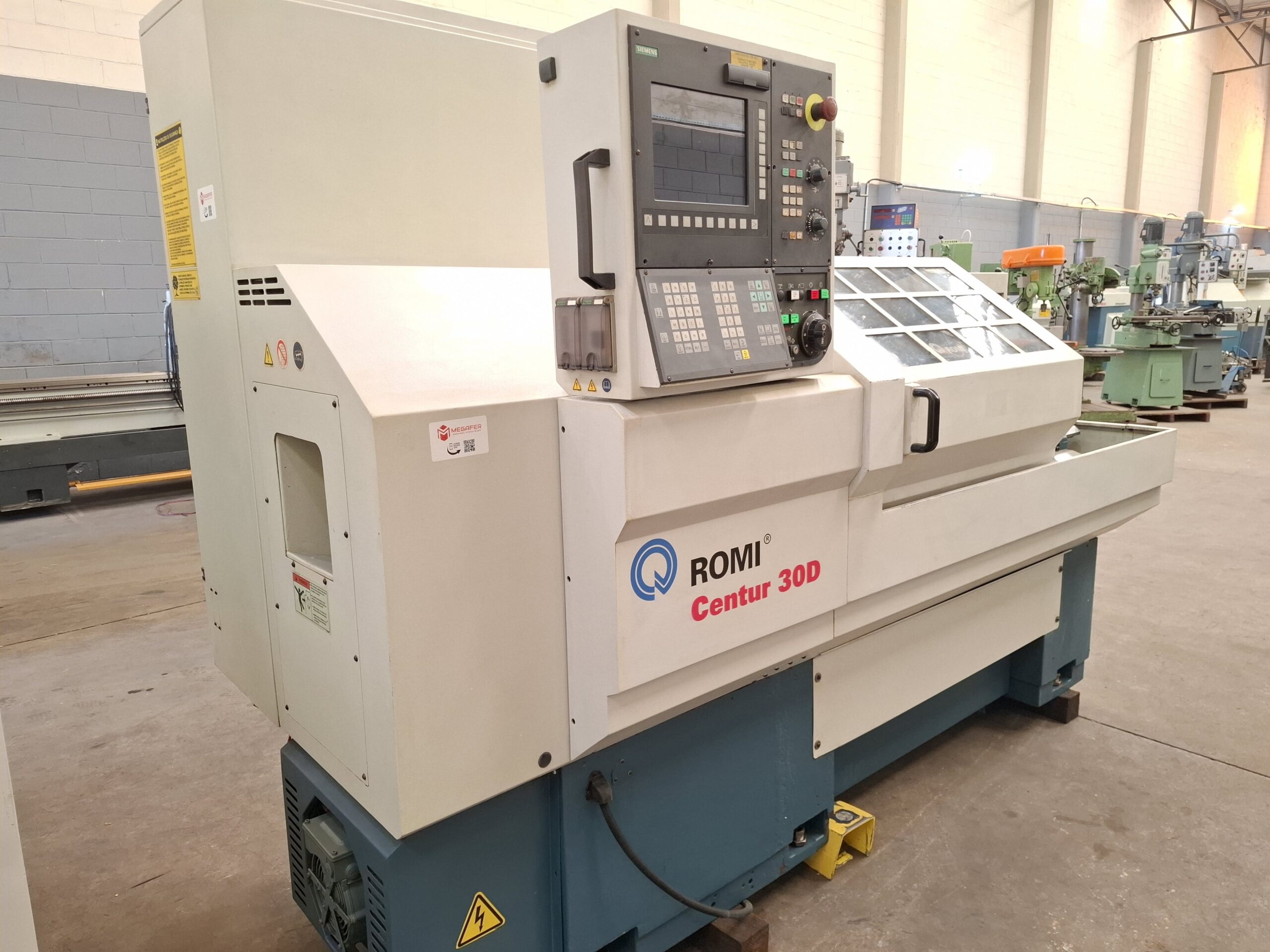 Torno CNC Romi Centur 30D ano 2008 Reformado Torno CNC Romi Centur 30D ano 2008 Reformado